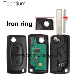 0536 FSK 433Mhz ID46/PCF7961 chip 407/HU83 blade 2 button remote key for Citroen cars after 2011