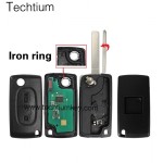 0536 FSK433Mhz ID46/PCF7961 chip 307/VA2 blade 2 button remote key for Citroen cars after 2011