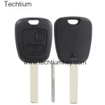 433Mhz ID46 chip 407/HU83 blade 2 button remote key for Citroen