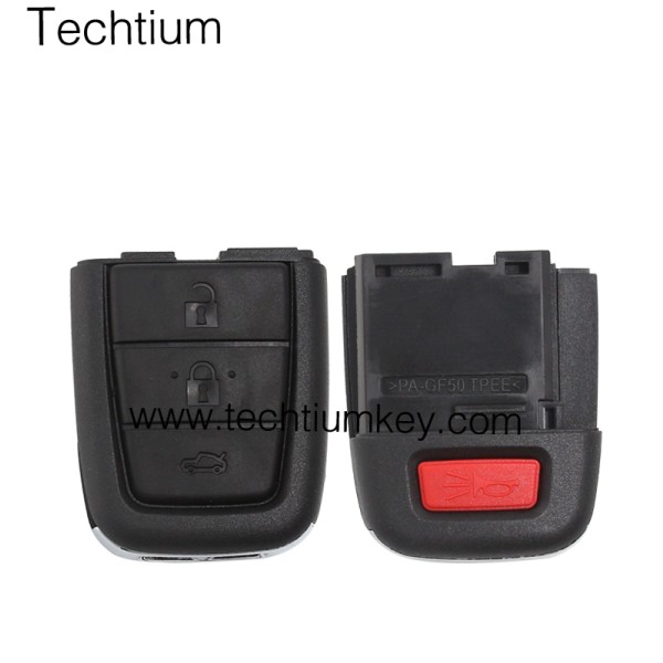 3+1 button remote key shell for GM