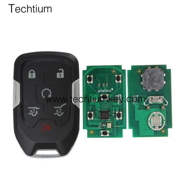 315Mhz 46 chip FCC:HYQ1AA 5+1 button remote key for GMC,Chevrolet