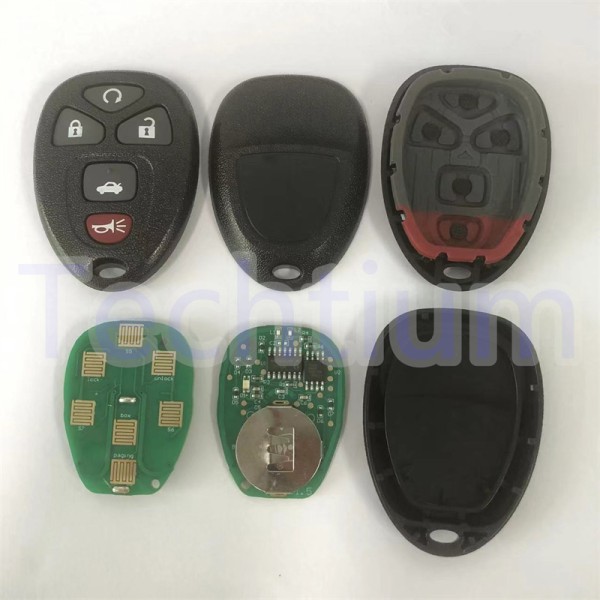 315Mhz FCC:KOBGT04A 4+1 button remote key for GM