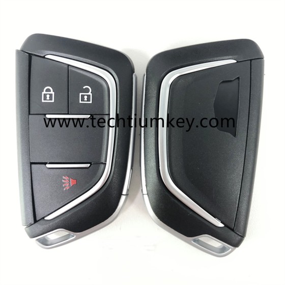 2+1 button remote key shell for Cadillac