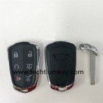 6 button remote key shell for Cadillac