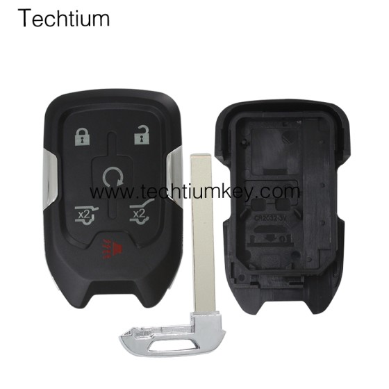 5+1 button remote key shell for Cadillac