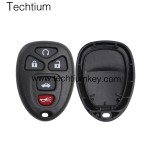 No battery place 5 button remote key shell for Cadillac