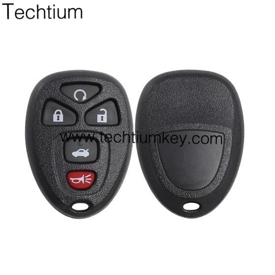 with battery place 5 button remote key shell for Cadillac