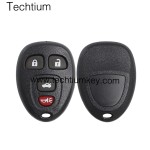 with battery place 4 button remote key shell for Cadillac