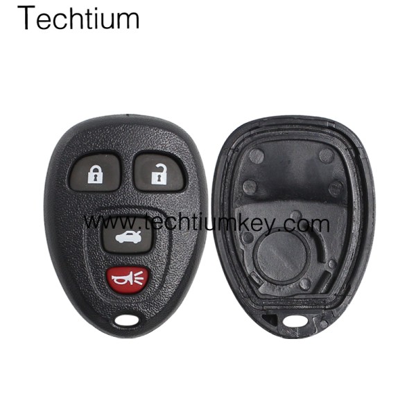 with battery place 4 button remote key shell for Cadillac