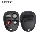 No battery place 4 button remote key shell for Cadillac