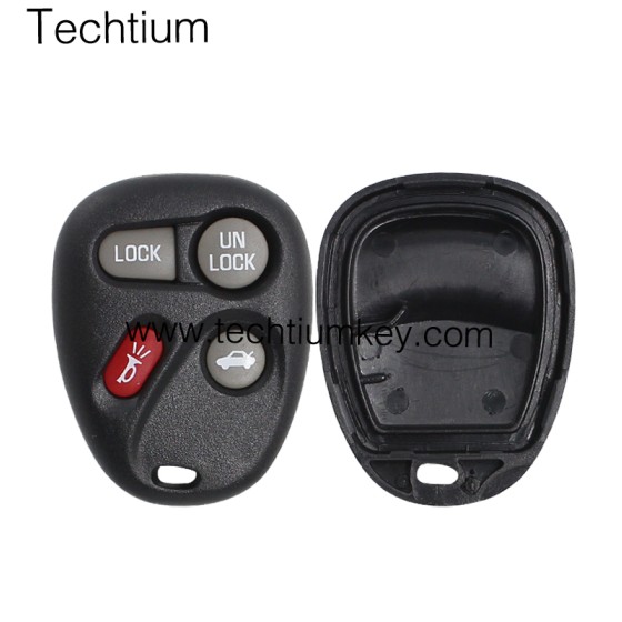No battery place 4 button remote key shell for Cadillac
