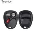 No battery place 3 button remote key shell for Cadillac