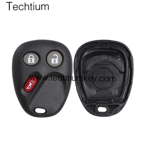 No battery place 3 button remote key shell for Cadillac