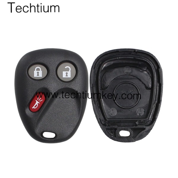 No battery place 3 button remote key shell for Cadillac