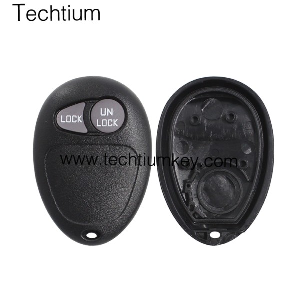 with battery place 2 button remote key shell for Cadillac