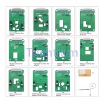 KEYDIY Clamp Adapter Type 11 Pieces of Adapter Boards Work with KD-X4, KD MAX and Other Devices Support Permanent Free Use
