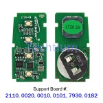 Lonsdor LT20-4 Smart Key PCB For Toyota + Lexus Smart Key 2011+ Board number: 2110, 0020, 0010, 0101, 7930, 0182