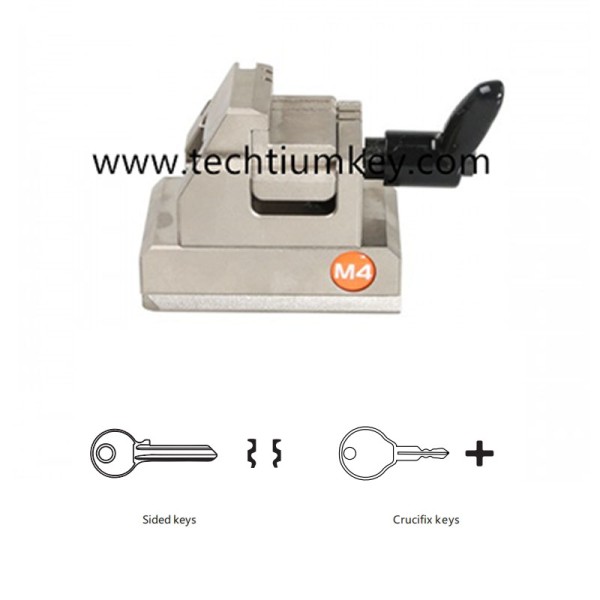 Xhorse XCMN15EN M4 Clamp (also Jaw M4))  for Condor XC-MINI,Condor XC-MINI Plus,Dolphin XP-005 for key cutting. It support household keys – mainly support standard single and double sided keys, and also for crucifix keys